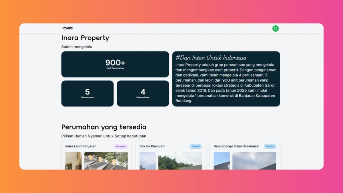 Company Landing Page