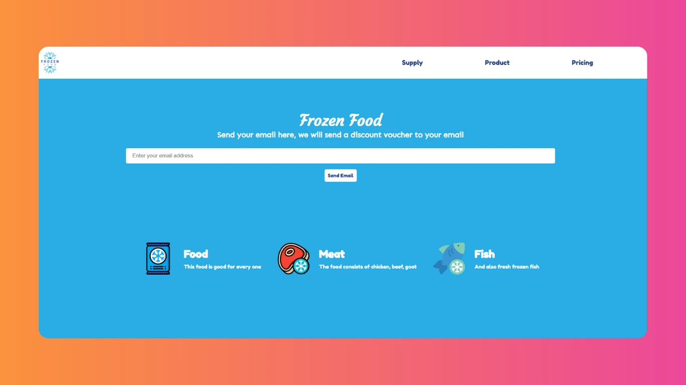 Product Landing Page